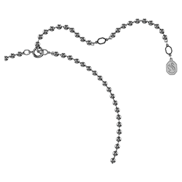 Dextera pendant, Octagon shape, Round cut, Black, Ruthenium plated image 4