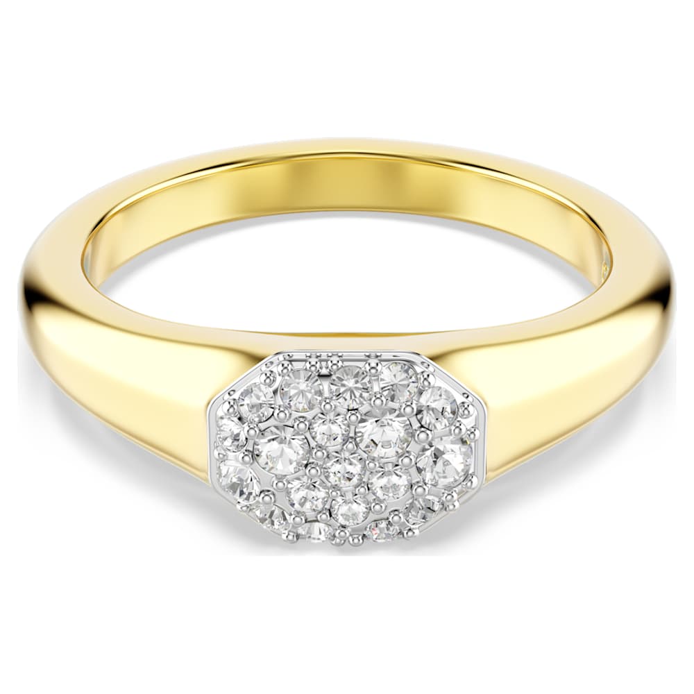 Dextera ring, Mixed cuts, White, 18K gold finish image 1