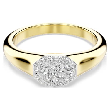 Dextera ring, Mixed cuts, White, 18K gold finish image 5