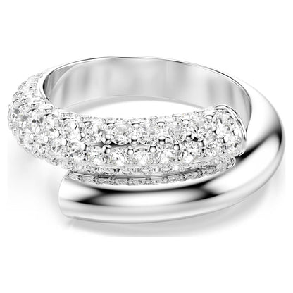 Dextera ring, White, Rhodium plated image 1