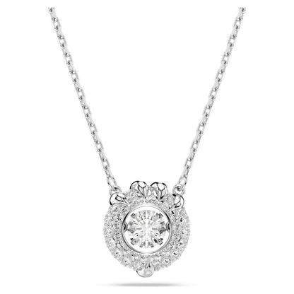 Dragon & Phoenix pendant, Dragon's claw, White, Rhodium plated image 1