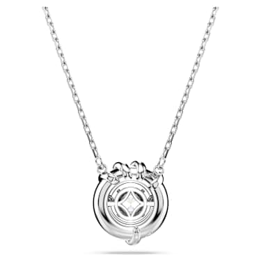 Dragon & Phoenix pendant, Dragon's claw, White, Rhodium plated image 4