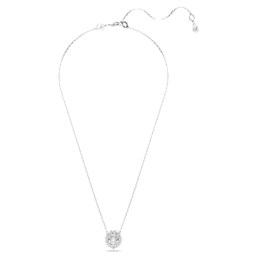 Dragon & Phoenix pendant, Dragon's claw, White, Rhodium plated image 2