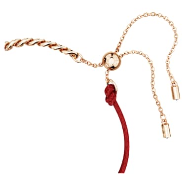 Dragon and Phoenix bracelet, Dragon's claw, Red, Mixed metal finish image 3