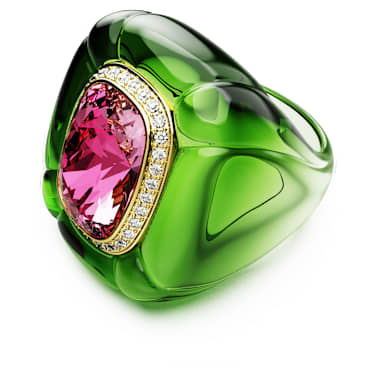 Dulcis cocktail ring, Cushion cut, Pave, Multicolored image 5