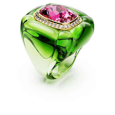 Dulcis cocktail ring, Cushion cut, Pave, Multicolored image 2