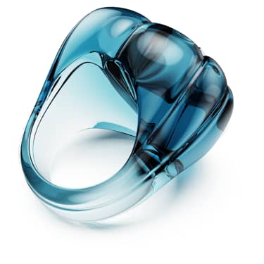 Dulcis cocktail ring, Heart cut, Pave, Heart, Blue image 4