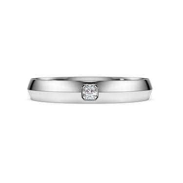 Eternity band ring, Lab-grown diamonds 0.05 ct tw, Round shape, 14K white gold image 2