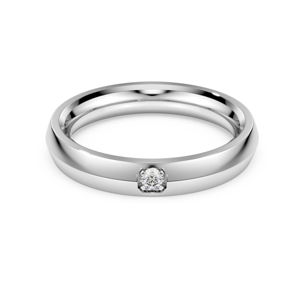 Eternity band ring, Lab-grown diamonds 0.05 ct tw, Round shape, 14K white gold image 1