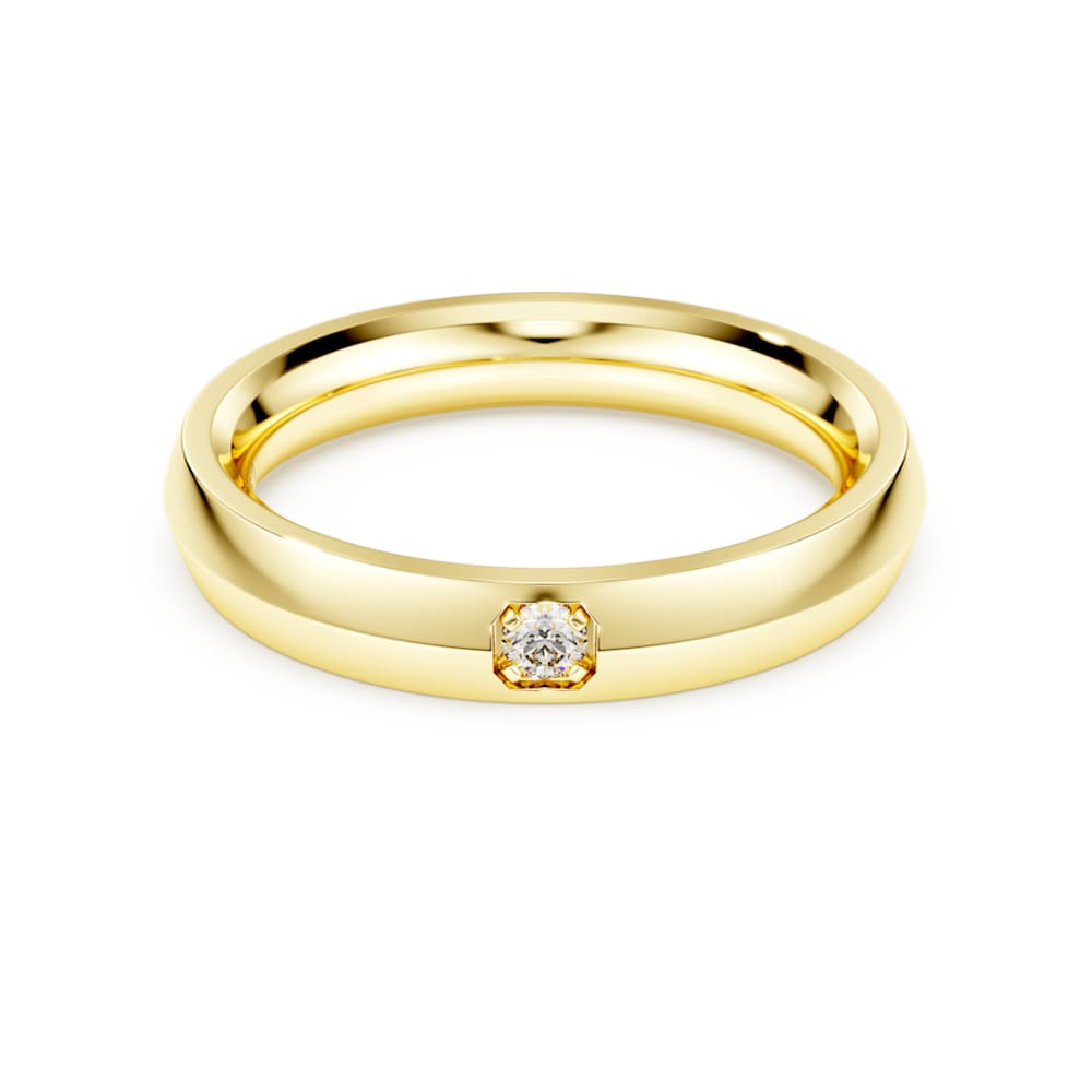 Eternity band ring, Lab-grown diamonds 0.05 ct tw, Round shape, 14K yellow gold image 1