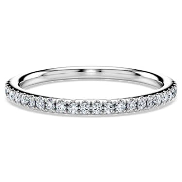 Eternity band ring, Lab-grown diamonds 0.2 ct tw, Round shape, 14K white gold image 6