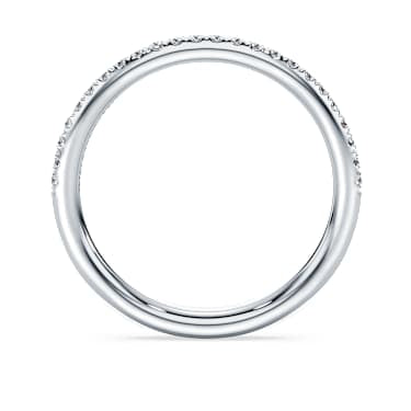 Eternity band ring, Lab-grown diamonds 0.2 ct tw, Round shape, 14K white gold image 4