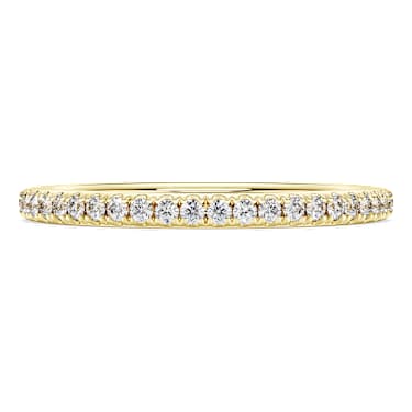 Eternity band ring, Lab-grown diamonds 0.2 ct tw, Round shape, 14K yellow gold image 2