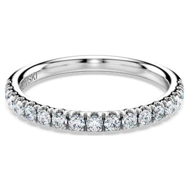 Eternity band ring, Lab-grown diamonds 0.4 ct tw, Round shape, 14K white gold image 6