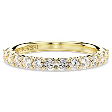 Eternity band ring, Lab-grown diamonds 0.4 ct tw, Round shape, 14K yellow gold image 6