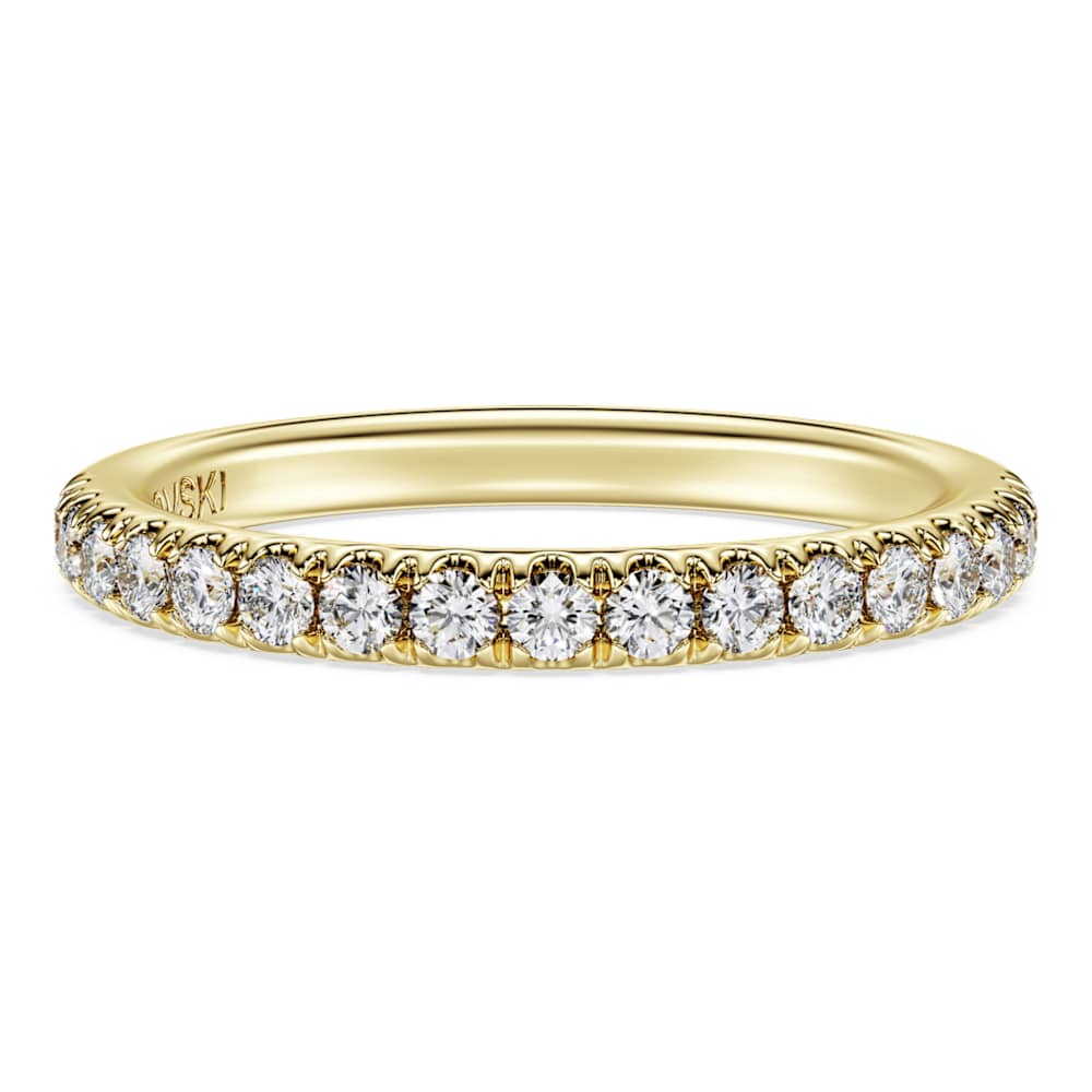 Eternity band ring, Lab-grown diamonds 0.4 ct tw, Round shape, 14K yellow gold image 1