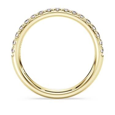 Eternity band ring, Lab-grown diamonds 0.4 ct tw, Round shape, 14K yellow gold image 4