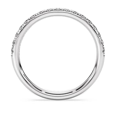 Eternity band ring, Lab-grown diamonds 0.4 ct tw, Round shape, Sterling silver image 4
