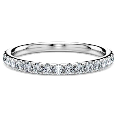 Eternity band ring, Lab-grown diamonds 0.4 ct tw, Round shape, Sterling silver image 6
