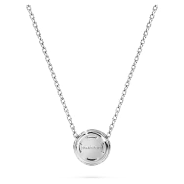 Eternity halo solitaire pendant, Lab-grown diamonds 0.23 ct tw, Round shape, Sterling silver image 4