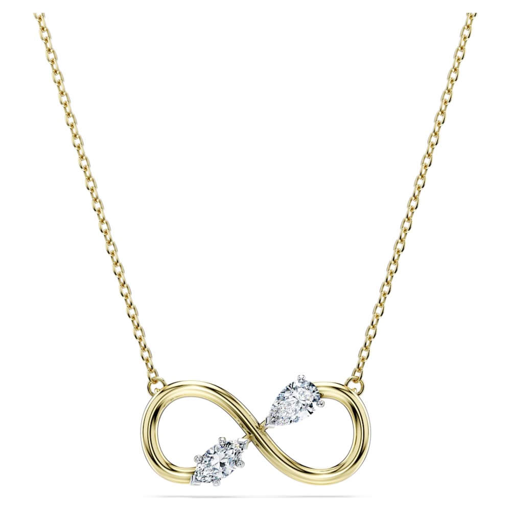 Eternity pendant, Lab-grown diamonds 0.35 ct tw, Mixed shapes, 14K yellow gold image 1