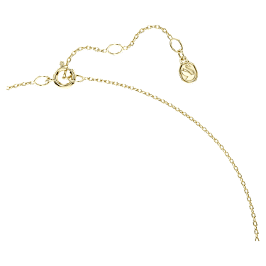Eternity pendant, Lab-grown diamonds 0.35 ct tw, Mixed shapes, 14K yellow gold image 3