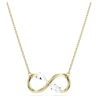 Eternity pendant, Lab-grown diamonds 0.35 ct tw, Mixed shapes, 14K yellow gold image 4