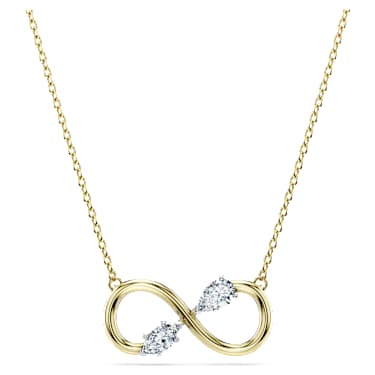 Eternity pendant, Lab-grown diamonds 0.35 ct tw, Mixed shapes, 14K yellow gold image 6