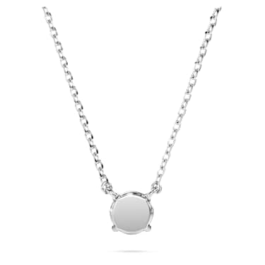 Eternity pendant, Lab-grown diamonds 0.5 ct tw, Round shape, Sterling silver image 4