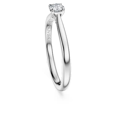 Eternity solitaire ring, Lab-grown diamonds 0.25 ct tw, Round shape, Sterling silver image 3