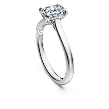 Eternity solitaire ring, Lab-grown diamonds 1.0 ct tw, Octagon shape, 14K white gold image 3