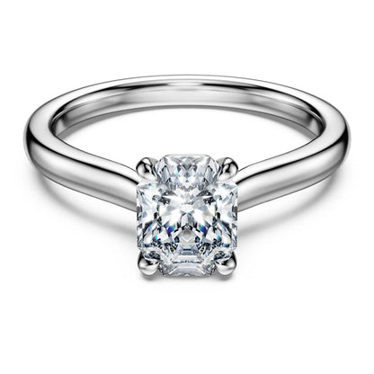Eternity solitaire ring, Lab-grown diamonds 1.0 ct tw, Octagon shape, 14K white gold image 1