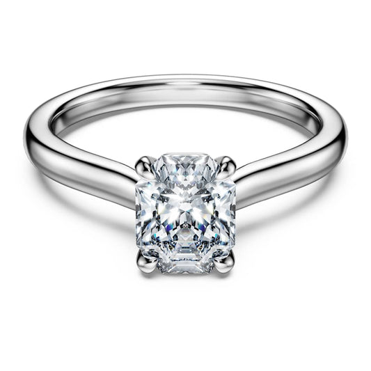 Eternity solitaire ring, Lab-grown diamonds 1.0 ct tw, Octagon shape, 14K white gold image 1