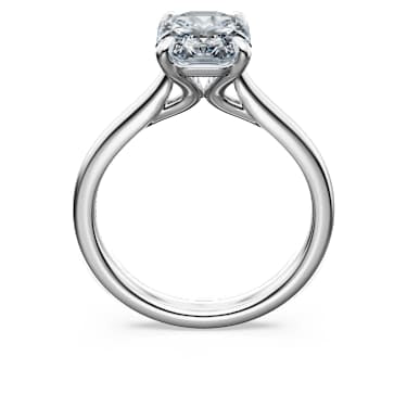 Eternity solitaire ring, Lab-grown diamonds 2.0 ct tw, Octagon shape, 14K white gold image 4