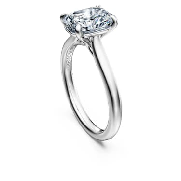 Eternity solitaire ring, Lab-grown diamonds 2.0 ct tw, Octagon shape, 14K white gold image 3