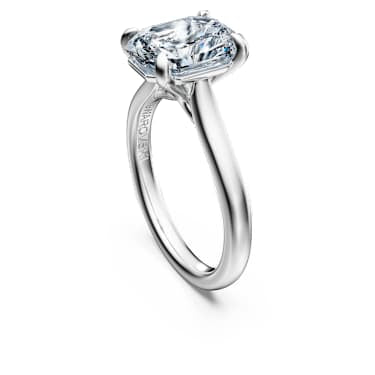 Eternity solitaire ring, Lab-grown diamonds 3.0 ct tw, Octagon shape, 14K white gold image 3