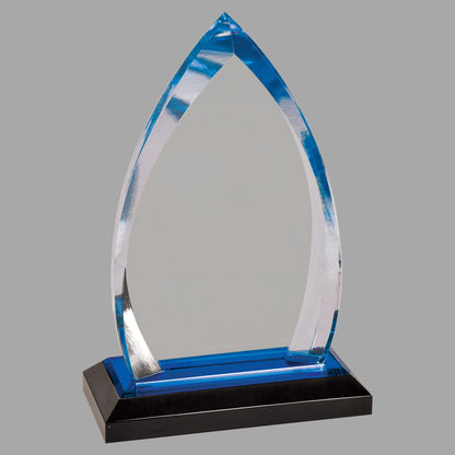 7.75" Oval Impress Acrylic Award – item IMP601BU image 2