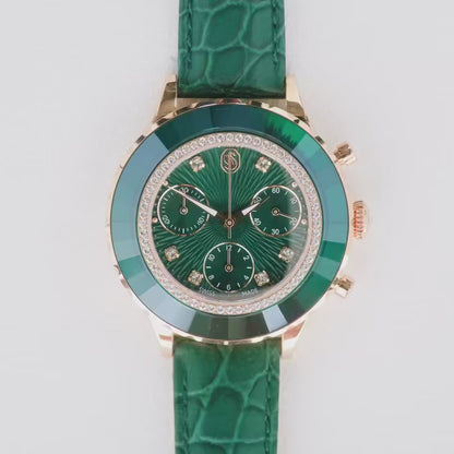 Swarovski Rose Gold Octea Chrono watch