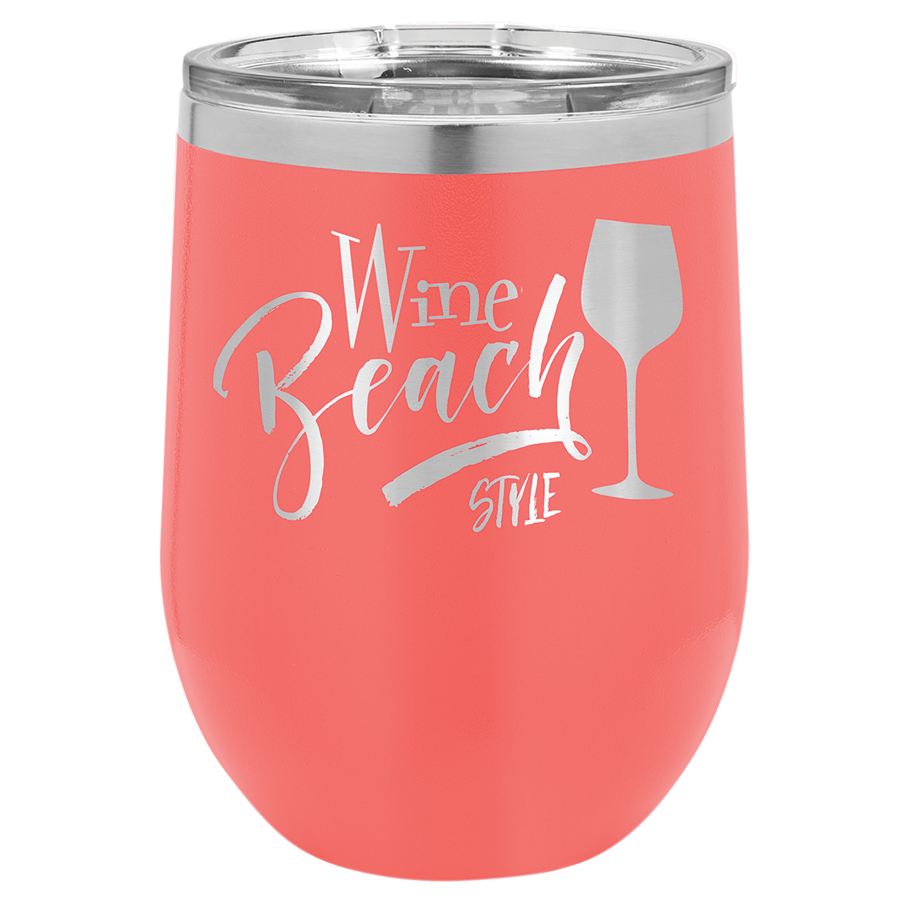 Polar Camel 12 oz Vacuum Insulated Stemless Wine Tumbler – Crown Engraving